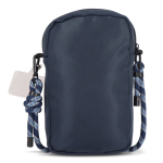 Bolsa tiracolo com capacidade para uma garrafa de água de 500 ml cor azul-escuro terceira vista