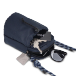 Bolsa tiracolo com capacidade para uma garrafa de água de 500 ml cor azul-escuro sétima vista