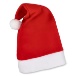 Chapéu de Pai Natal personalizável feito de flanela com toque macio cor vermelho