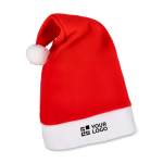 Chapéu de Pai Natal personalizável feito de flanela com toque macio vista principal