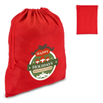 Saco de oferta grande feito de feltro com cordão a condizer