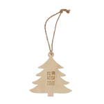 Enfeite em forma de árvore de madeira para decorar Natalício Xmas tree vista principal