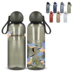 Garrafa de plástico monocromática com tampa redonda com pega 600 ml