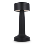 Candeeiro de mesa com 3 modos de luz e sensor tátil na parte superior cor preto segunda vista