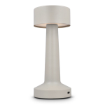 Candeeiro de mesa com 3 modos de luz e sensor tátil na parte superior cor bege segunda vista