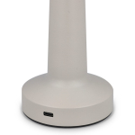 Candeeiro de mesa com 3 modos de luz e sensor tátil na parte superior cor bege terceira vista