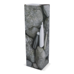 Garrafa térmica de aço reciclado com acabamento brilhante 500 ml cor prateado brilhante sexta vista