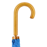 Guarda-chuva em várias cores com punho curvo de madeira Ø103 cor azul quinta vista