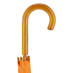 Guarda-chuva em várias cores com punho curvo de madeira Ø103 cor cor-de-laranja quinta vista