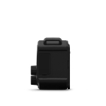 Rádio portátil solar com lanterna e bateria externa de emergência cor preto quinta vista