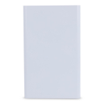 Powerbank de alumínio reciclado em várias cores 4000 mAh cor branco segunda vista