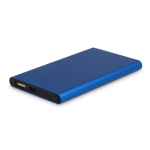 Powerbank de alumínio reciclado em várias cores 4000 mAh cor azul-claro