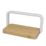 Carregador sem fios de bambu para secretária com iluminação 15 W cor natural