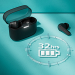 Auriculares sem fios de longa autonomia marca Philips cor preto quinta vista