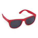 Óculos de sol em várias cores com lentes pretas UV400 cor vermelho