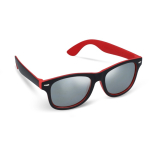 Óculos de sol personalizáveis bicoloridos, lentes polarizadas UV400 cor vermelho