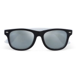 Óculos de sol personalizáveis bicoloridos, lentes polarizadas UV400 cor branco segunda vista