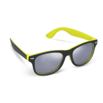 Óculos de sol personalizáveis bicoloridos, lentes polarizadas UV400 cor amarelo