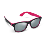 Óculos de sol personalizáveis bicoloridos, lentes polarizadas UV400 cor cor-de-rosa