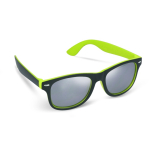 Óculos de sol personalizáveis bicoloridos, lentes polarizadas UV400 cor verde-lima