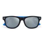 Óculos de sol personalizáveis bicoloridos, lentes polarizadas UV400 cor azul-claro segunda vista