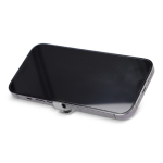 Clássico porta-chaves leve de alumínio com abre-caricas e abre-latas cor prateado quarta vista