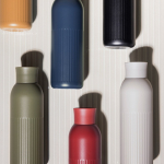 Garrafa térmica de aço reciclado com tampa a pressão 500 ml cor preto quinta vista