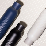 Garrafa térmica de aço reciclado com tampa a pressão 500 ml cor preto sétima vista