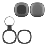 Localizador de artigos, porta-chaves compatível com dispositivos Apple cor cinzento-escuro sexta vista