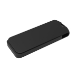 USB de plástico, giratória, personalização total, feita na Europa cor preto vista detalhe