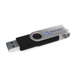 Pen 3.0 metal ligação USB Tipo-C personalização total, feita na Europa cor preto vista com impressão