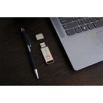 USB 3.2 metal, tampa de fecho personalização total e feita na Europa cor prateado