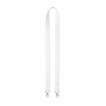 Lanyard de rPET com 2 mosquetões ou clipes personalização total cor branco sétima vista