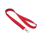 Lanyard de poliéster com mosquetão ou clipe personalização total cor grená