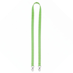 Lanyard de poliéster com 2 mosquetões à escolha personalização total cor verde maçã sétima vista