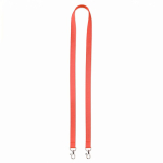 Lanyard de poliéster com 2 mosquetões à escolha personalização total cor vermelho-escuro sétima vista