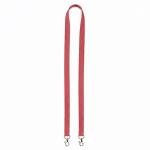 Lanyard de poliéster com 2 mosquetões à escolha personalização total cor grená sétima vista