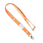 Lanyard de amido de milho desmontável personalização total cor branco