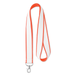 Lanyard poliéster e camada de cetim, sublimação, personalização total cor vermelho sétima vista