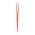 Lanyard de poliéster com mosquetão à escolha personalização total cor vermelho sétima vista