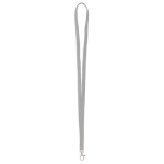 Lanyard de poliéster com mosquetão à escolha personalização total cor cinzento sétima vista