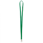 Lanyard de poliéster com mosquetão à escolha personalização total cor verde garrafa sétima vista