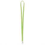 Lanyard de poliéster com mosquetão à escolha personalização total cor verde maçã sétima vista