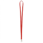 Lanyard de poliéster com mosquetão à escolha personalização total cor grená sétima vista