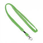 Lanyard poliéster presilha e mosquetão metálico personalização total cor verde sétima vista