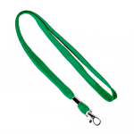 Lanyard poliéster presilha e mosquetão metálico personalização total cor verde garrafa sétima vista