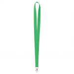 Lanyard poliéster com fios refletores nas bordas personalização total cor verde sétima vista