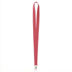 Lanyard poliéster com fios refletores nas bordas personalização total cor grená sétima vista