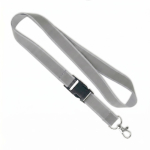Lanyard desmontável revestimento refletor cinzento personalização total cor cinzento sétima vista