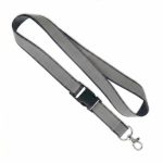 Lanyard desmontável revestimento refletor cinzento personalização total cor cinzento-escuro sétima vista